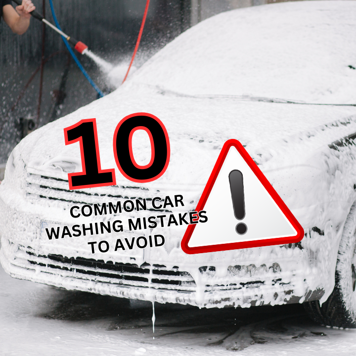 Top 10 Mistakes People Make When Cleaning Their Car