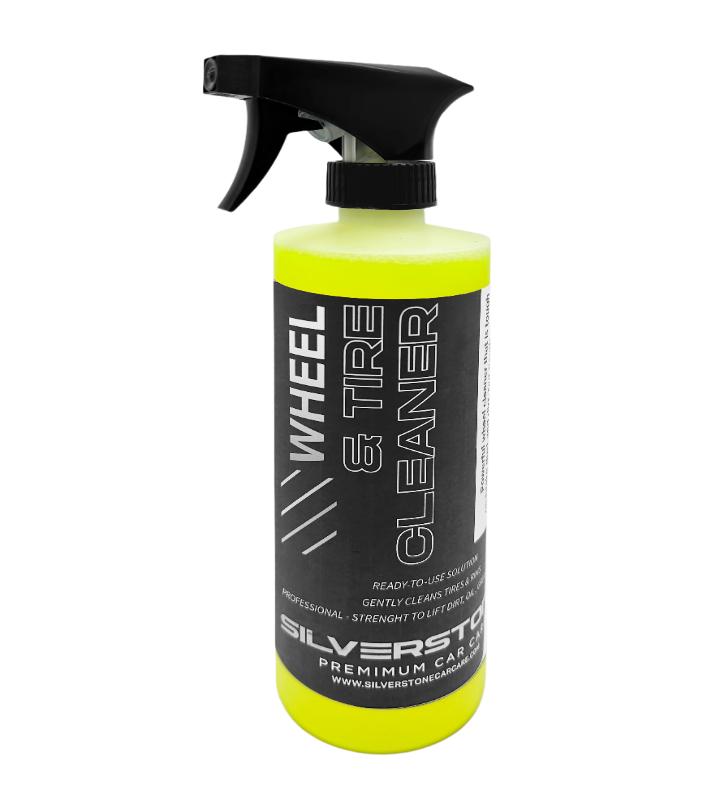 professional tires and wheels cleaner spray by Silverstone premium car care 